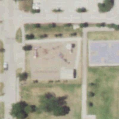 Aerial view of Joint Use Park Playground