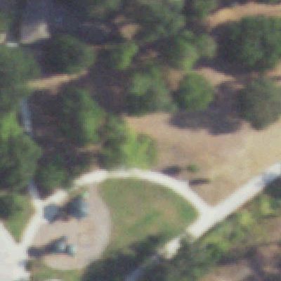 Aerial view of Julia Burgen Linear Park