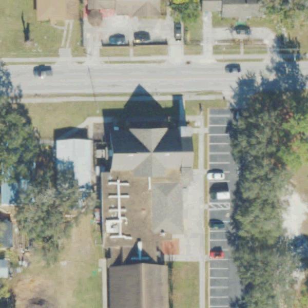 Aerial view of Kaley Square