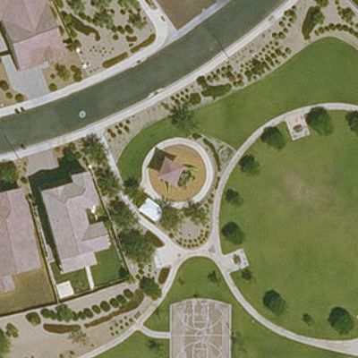 Aerial view of Kensington Estates Park