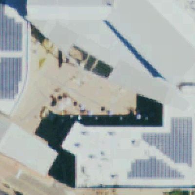 Aerial photo of Kids Crossing