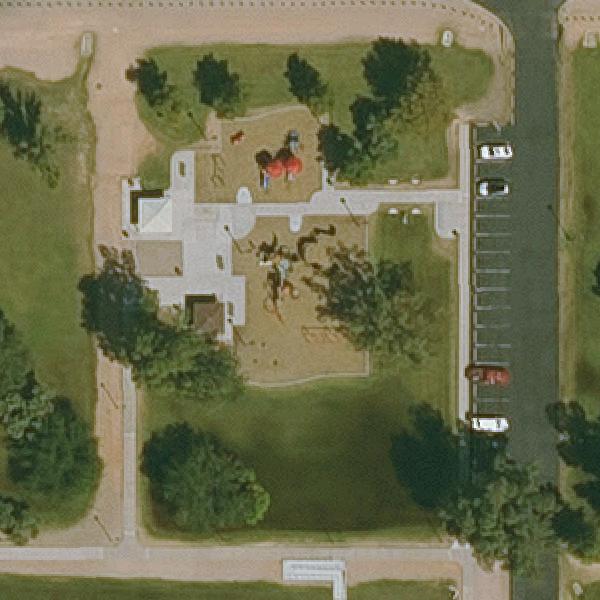 Aerial view of Kids Park Mesa