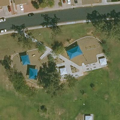 Aerial view of Kingsbourough Park Horseshoes Court