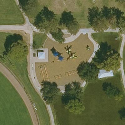 Aerial view of Kleinman Park