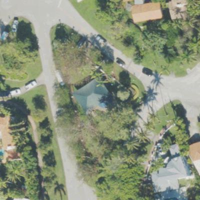 Aerial view of La Gorce Park