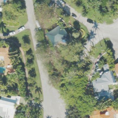 Aerial view of La gorce playground
