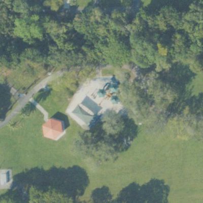 Aerial view of Lago Mar Park