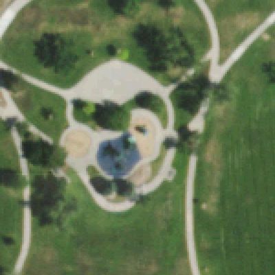 Aerial photo of Lake Arbor Park Playground
