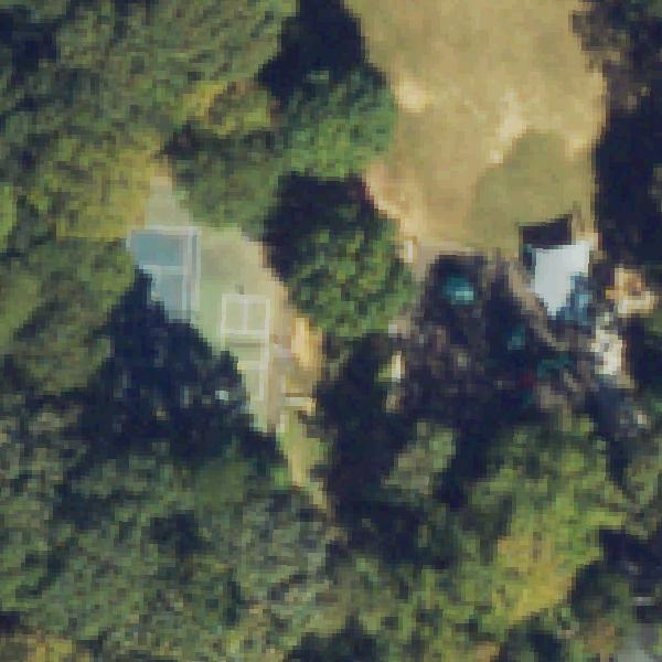 Aerial view of Lake Claire Park