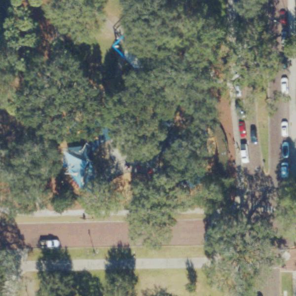 Aerial photo of Lake Eola Park