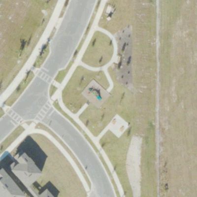 Aerial view of Lake Hamlin Playground