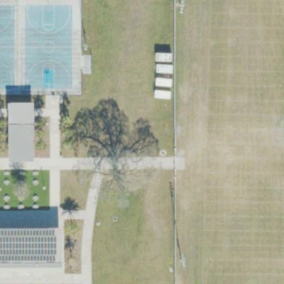 Aerial photo of Lake Lorna Doone Park
