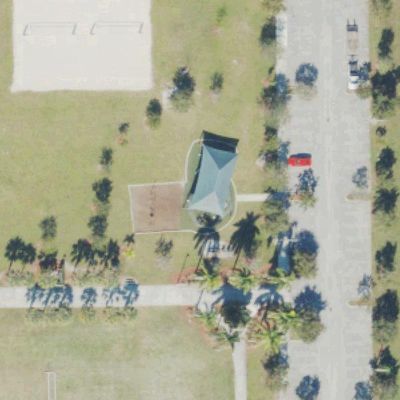 Aerial view of Lakes By the Bay Park