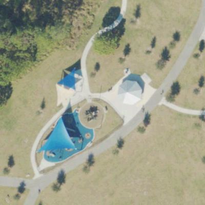 Aerial view of Lakeside Village Park