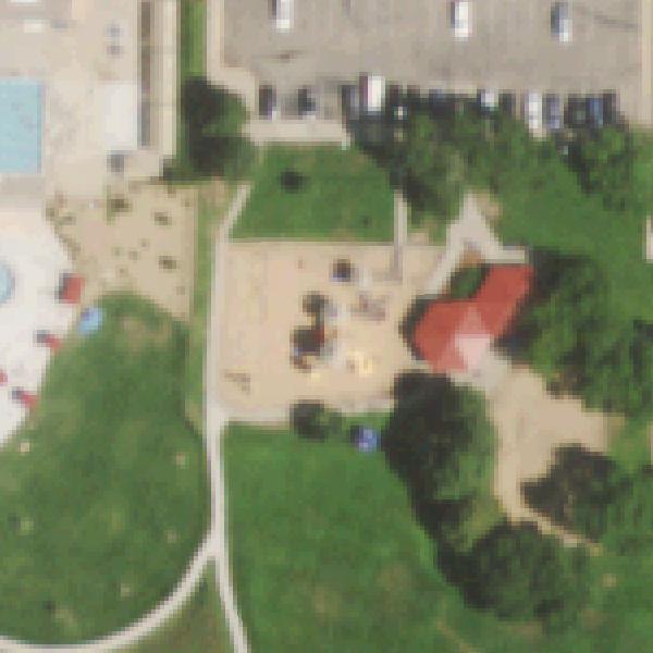 Aerial photo of LaMont Does Park