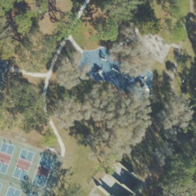 Aerial photo of Lee P. Moore Park