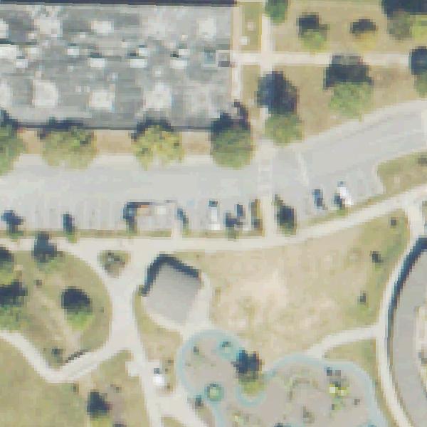 Aerial view of Lee Street Park