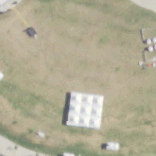 Aerial view of Levy Event Plaza