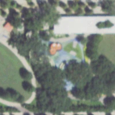 Aerial photo of Levy Park
