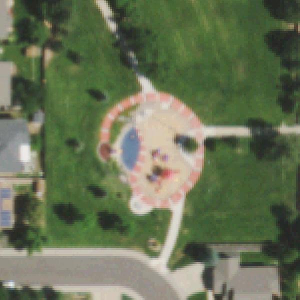 Aerial photo of Lew Walsh Park