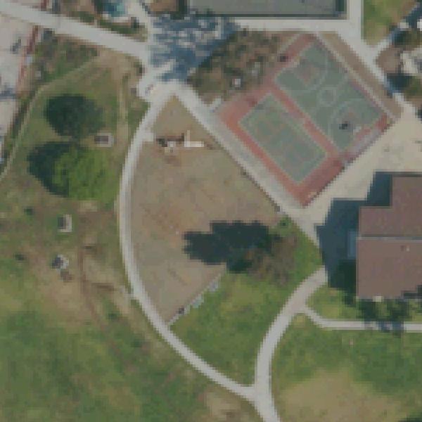 Aerial view of Linda Vista Park