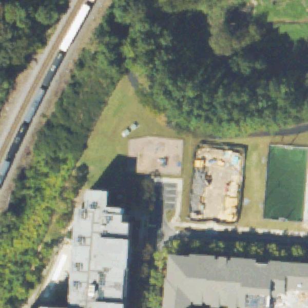 Aerial photo of Lindbergh Park Playground