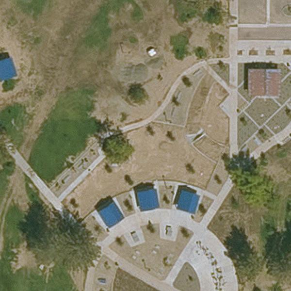 Aerial view of Little Canyon Park