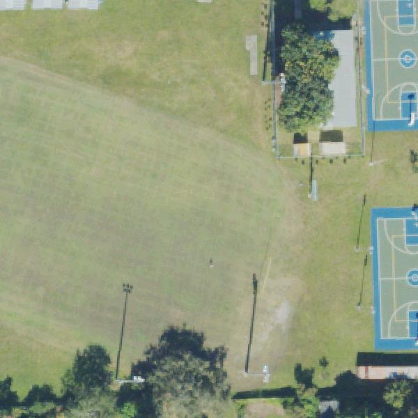 Aerial view of Little River Park
