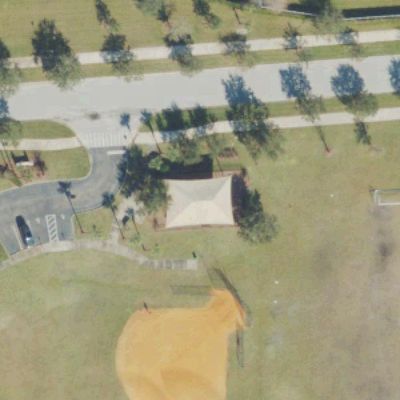 Aerial view of Live Oak Athletic Fields
