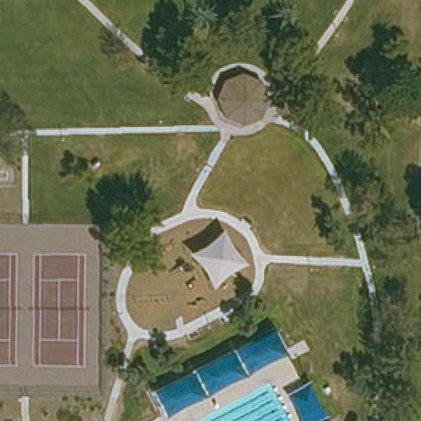 Aerial view of Loma Linda Park