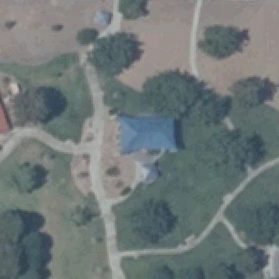 Aerial photo of Lorenzi Park Playground
