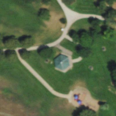 Aerial photo of Loretto Heights Park