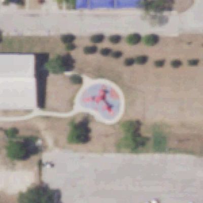 Aerial photo of Los Angeles Heights Park
