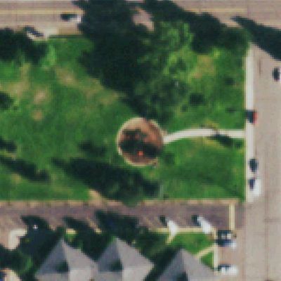 Aerial photo of Louise Turner Park