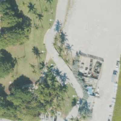 Aerial view of Lummus Park