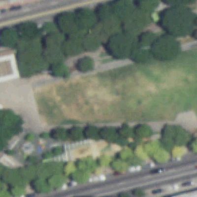 Aerial photo of Main Street Garden Park