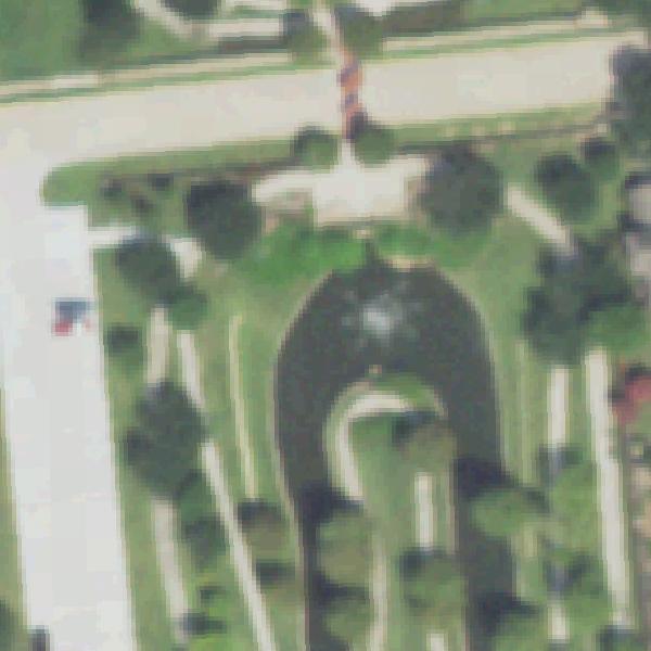Aerial view of Mandolin Gardens Park