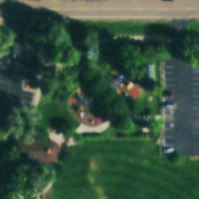 Aerial photo of Maple Grove Park