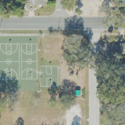 Aerial view of Maple Street Park