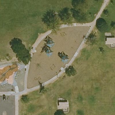 Aerial view of Mariposa Park