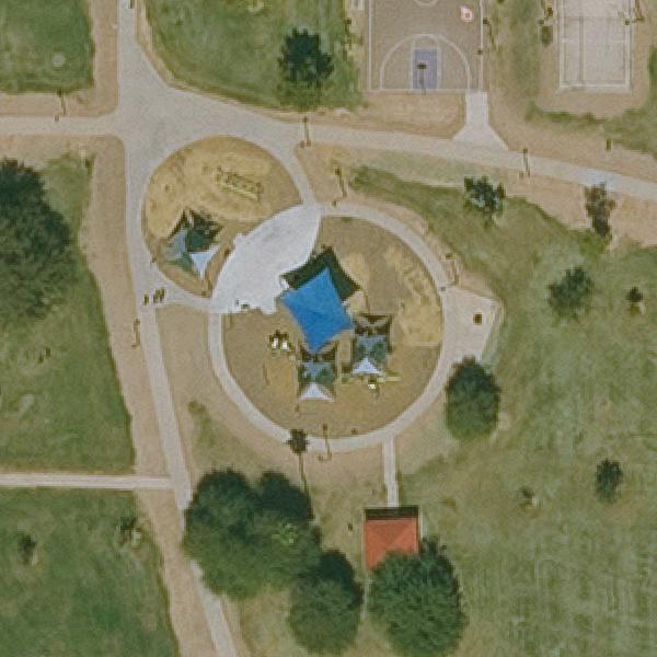 Aerial view of Marivue Park