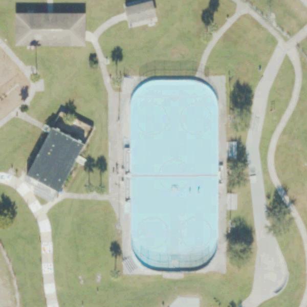 Aerial view of Mark Durbin Community Park at Lakeside
