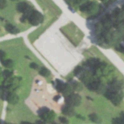 Aerial photo of Marrs Satsuma Pocket Park
