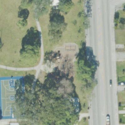 Aerial view of Martin Luther King park