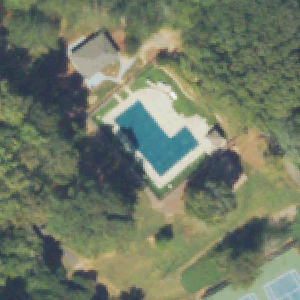 Aerial view of Martin's Landing's North Pond Pool