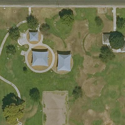 Aerial view of Mary Silva Park