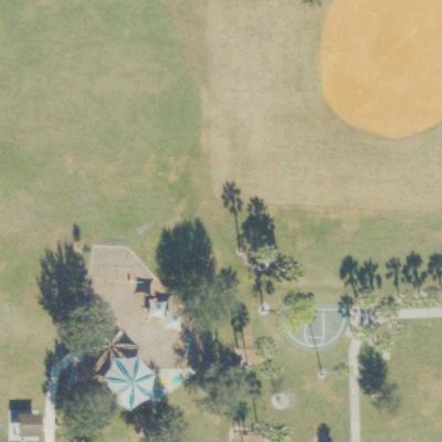 Aerial photo of Mathews Park