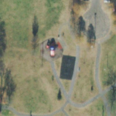 Aerial photo of McFerrin Park