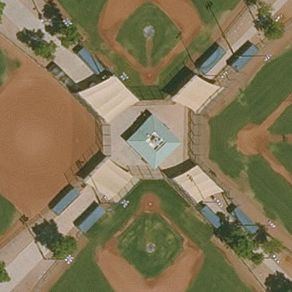 Aerial view of McQueen District Park