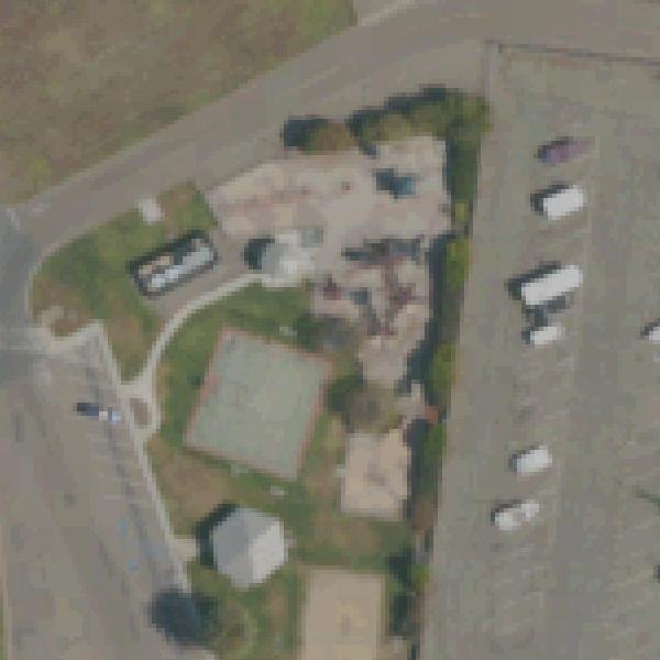 Aerial view of MCRD Playground